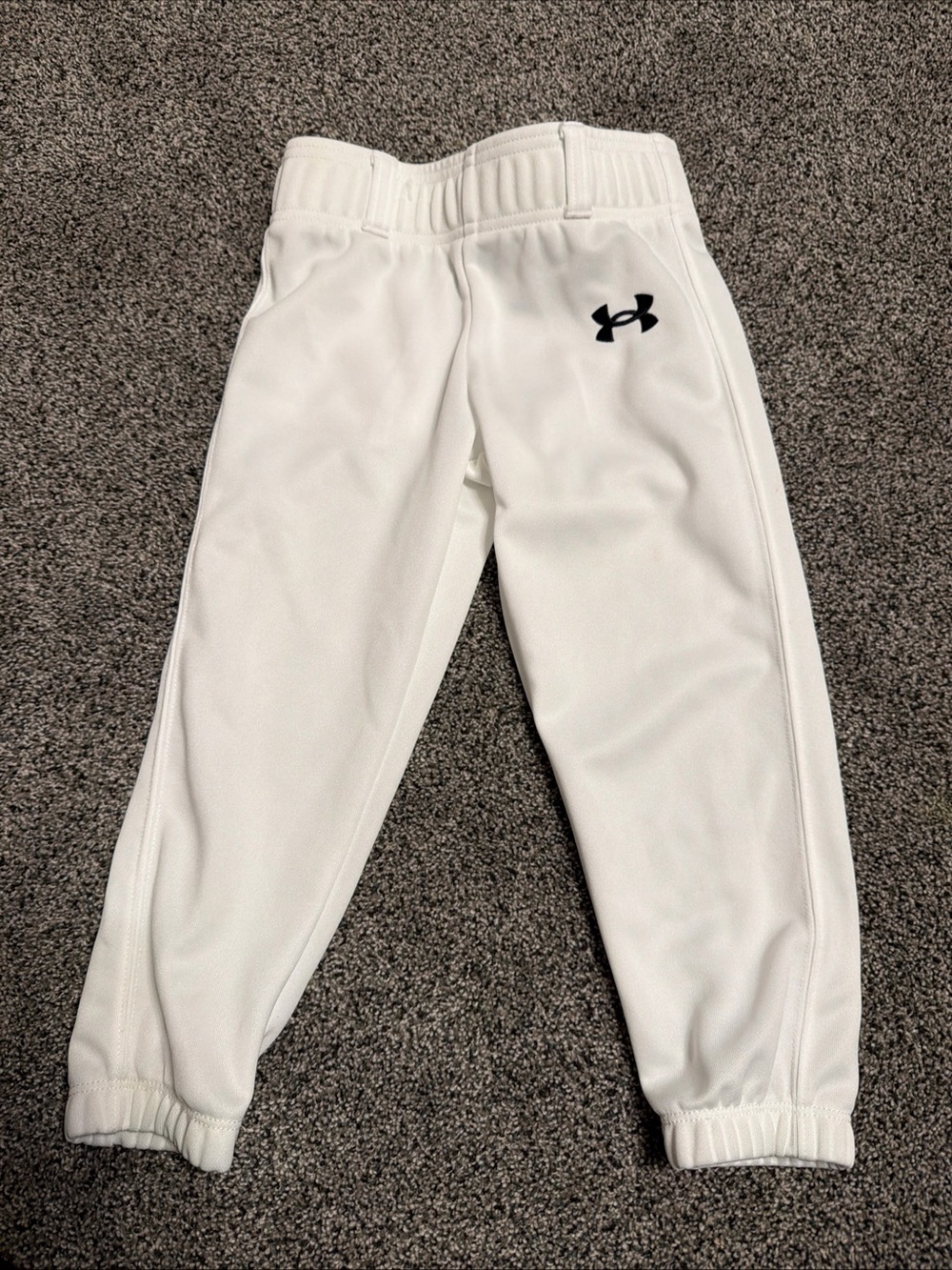 Under Armour Youth Unisex Baseball/Softball Pants White YXXS
